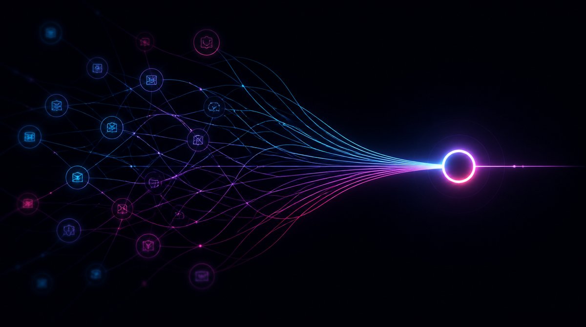 散らかった窓口を一社に束ねる図