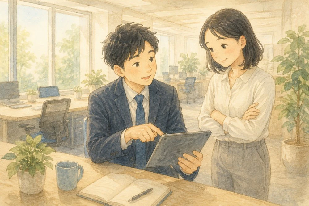 同じ場面を童話スタイルで描いた見本（ACGWORLDSの9スタイルより）
