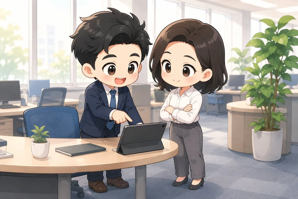 ちびキャラスタイルの見本（ACGWORLDSの9スタイルより）